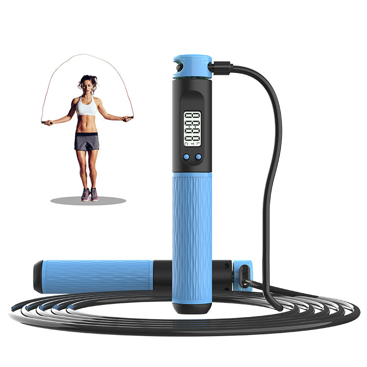 2022 New Design Wholesale Gym Fitness Speed Calorie Counting Cordless Smart Digital Wireless Skipping Jump Rope with Counter RS500 Counting models