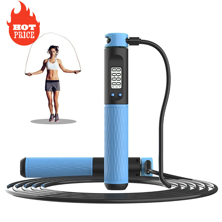 2022 New Design Wholesale Gym Fitness Speed Calorie Counting Cordless Smart Digital Wireless Skipping Jump Rope with Counter RS500 Counting models